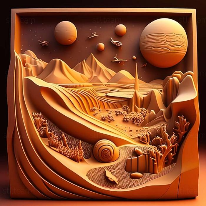 3D модель Игра Вселенная Песочница 2 (STL)